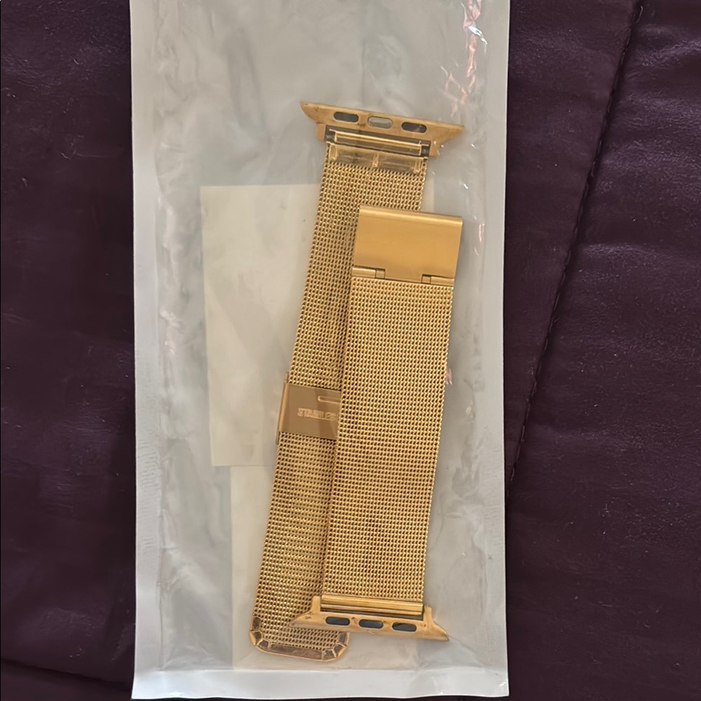 Gold Mesh Watch Band